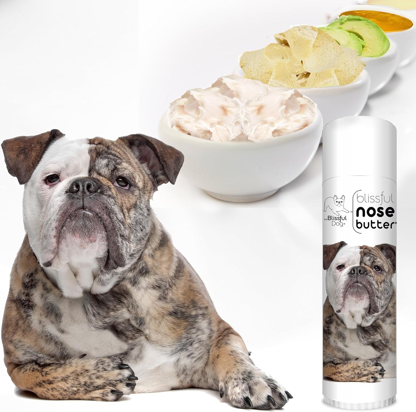 The Blissful Dog Olde English Bulldogge Unscented Nose Butter - Dog Nose Butter, 0.50 Ounce