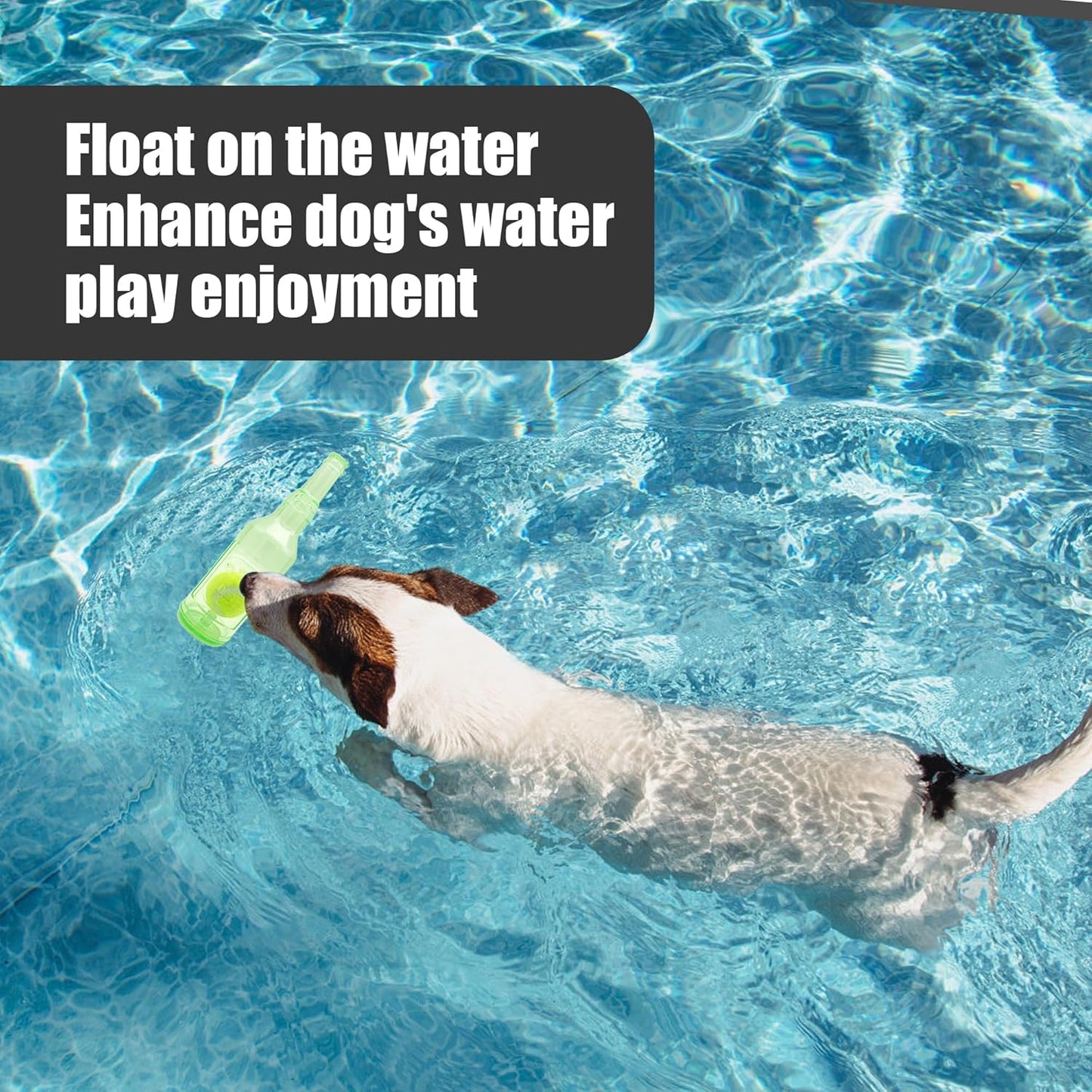 Dog Squeaky Floating Toy for Small Medium Large Dogs Training Fetch Indestructible Dog Chew Toys Indoor Pool Beach Outdoor Pet Supplies Green M