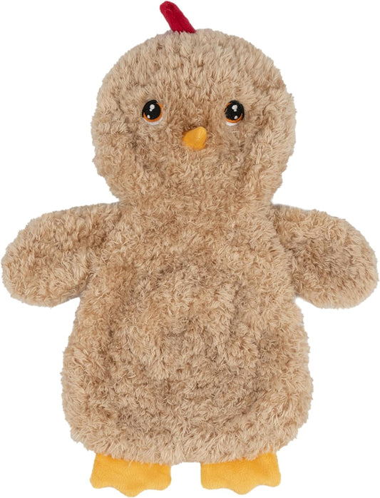 Best Pet Supplies Interactive Squeaky Dog Chew Toy, Ideal Dog Toys for Chewers, Small, Medium & Large Dogs, and Fetch Lovers - Crinkle Chicken (Khaki), Large