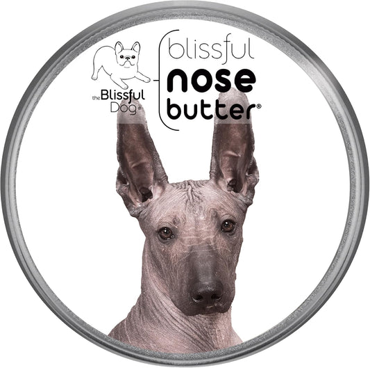 The Blissful Dog Xoloitzcuintli Nose Butter for Dry, Cracked Skin, Lick-Safe Dog Nose Balm with Moisturizing Shea Butter, Almond, Olive, and Essential Oils, Pet Supplies, Uncented, 1 oz.
