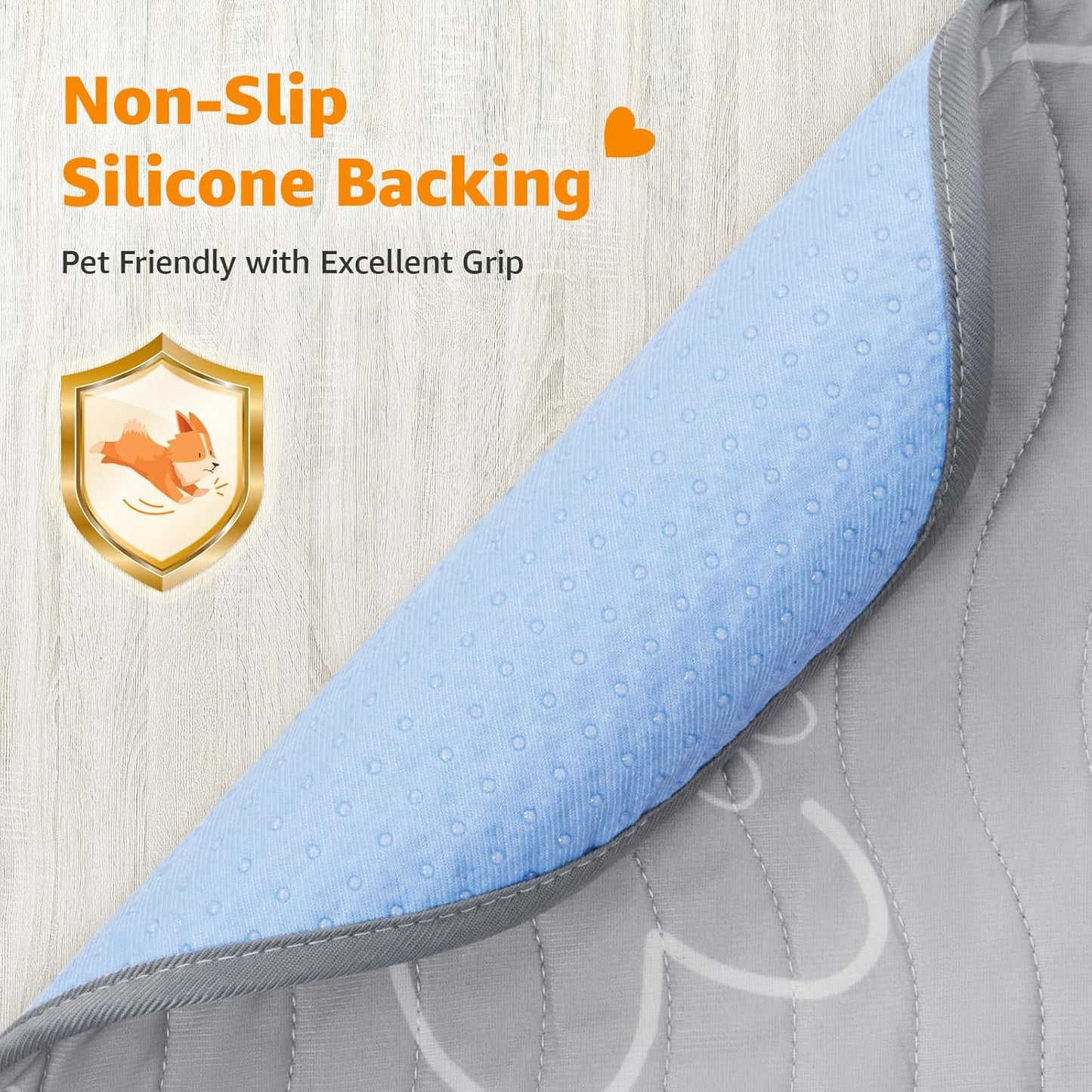 Washable Pee Pads for Dogs Reusable: 2 Pack Reusable Puppy Pads Waterproof and Absorbent - Non-Slip Dog Whelping Pads for Crate, Floor, Couch, 30"x 34"