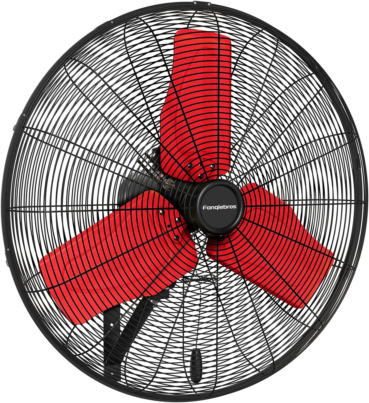 Pro 9500 CFM 24" Outdoor IP44 Waterproof Wall Mount Fan, 3-Speed Oscillating Metal Fans with Enclosure Motor, Heavy Duty Wall Fan for Patio, Warehouse, Garage, and Jobsite