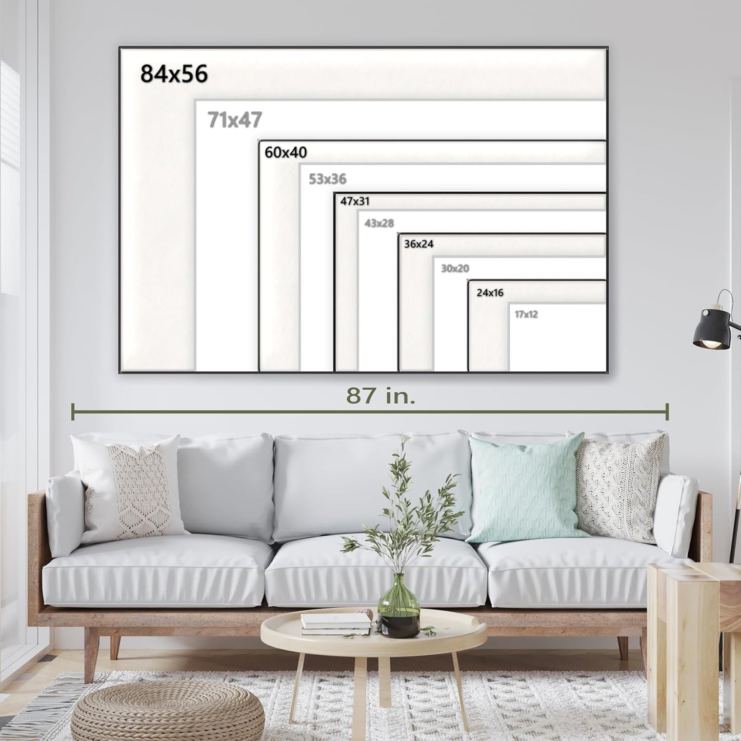 Nature Wall Art Prints - Ocean Forest Mountain Lake Canvas Landscapes - Small to Extra Large Living Room Bedroom Kitchen Bathroom Décor (Summer Ocean Beach, 35L" x 53W" - 3 Panels)