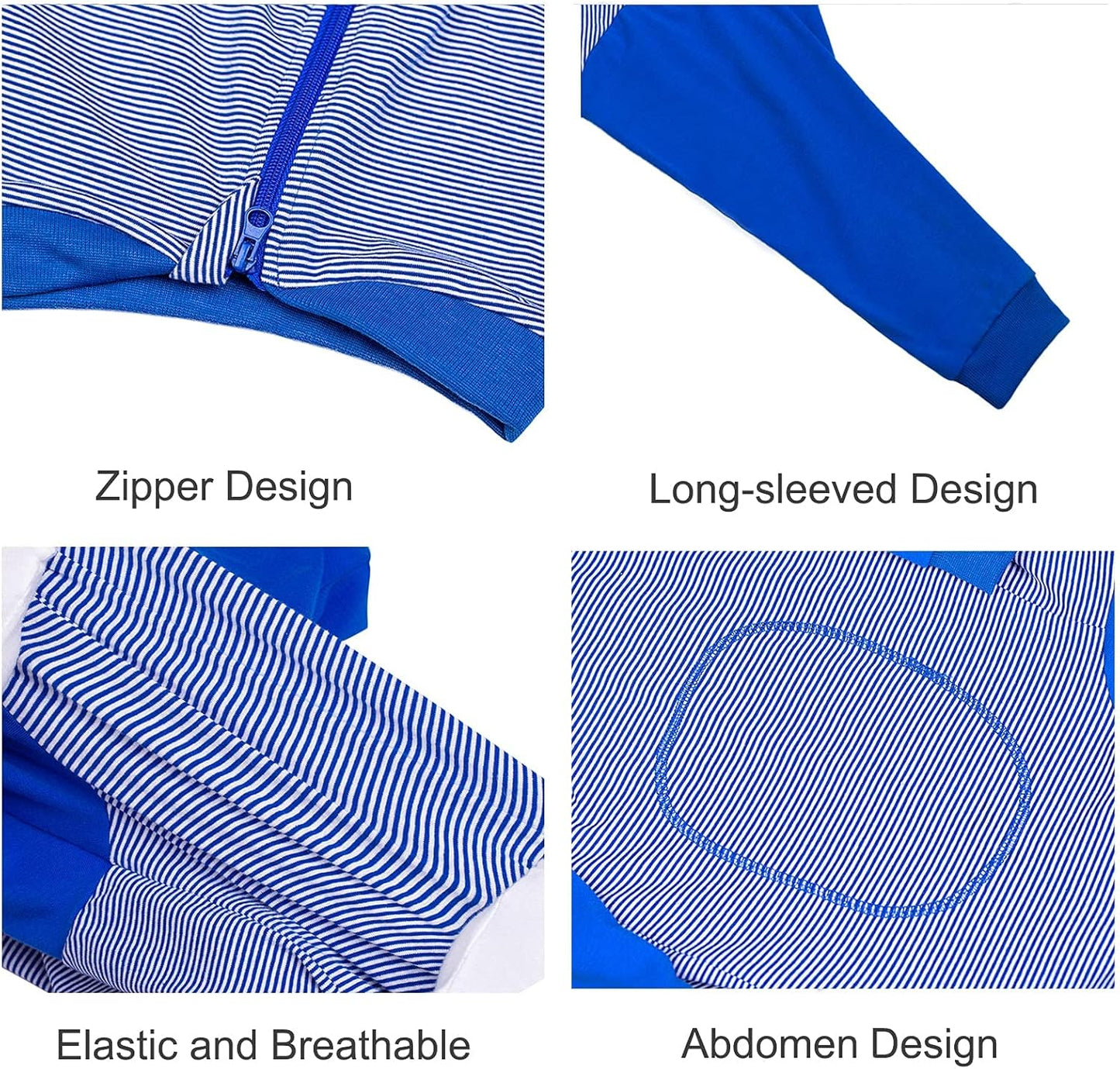 Yeapeeto Dog Onesie Surgery Recovery Suit for Large Medium Bodysuit Dogs Pajamas PJS Full Body for Shedding, Prevent Licking, Wound Protection, Cone Alternative (5XL, Blue)