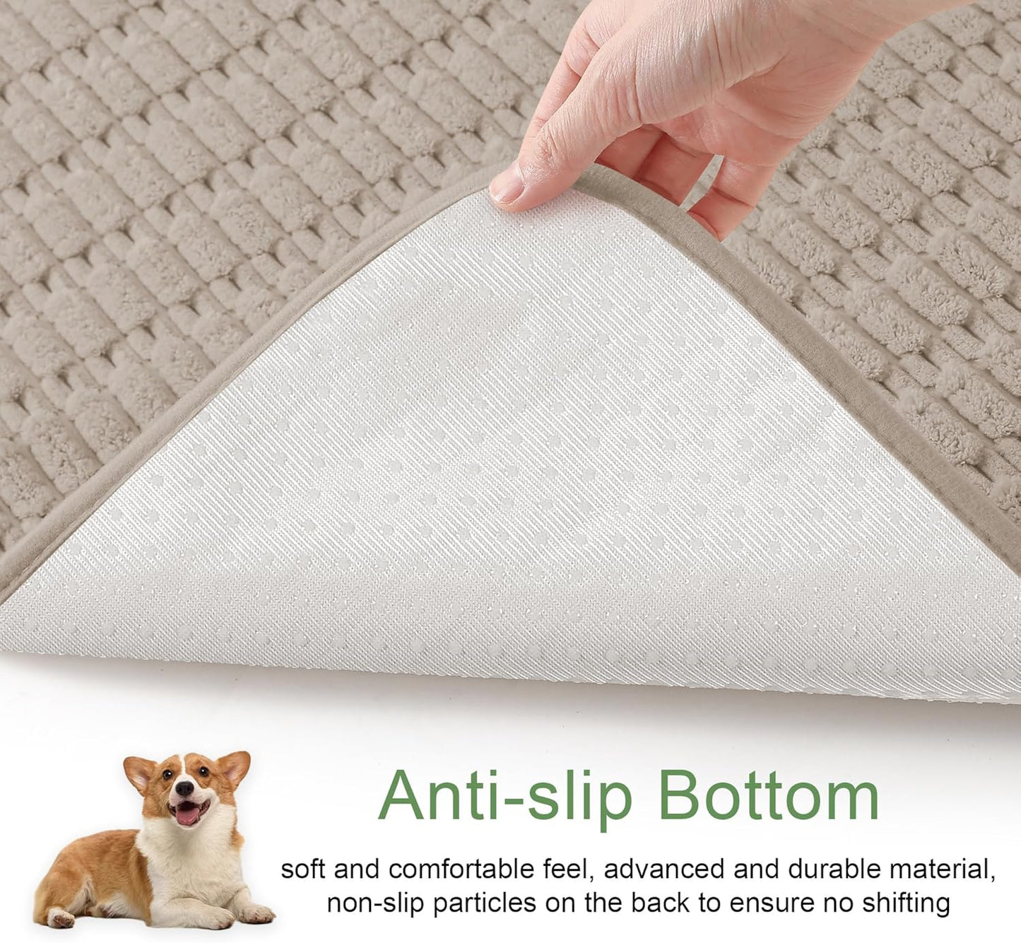 Washable Pee Pads for Dogs, 2 Pack Reusable Puppy Pads Dog Pads, Non-Slip Dog Pee Pads, Leakproof Pet Pee Pads Wee Wee Pads for Dogs. (Brown, 24"x36"(Pack of 2))