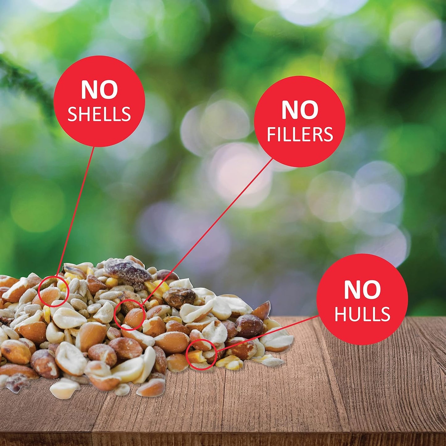 Lyric Woodpecker Wild Bird Seed, No Waste Bird Seed with Nuts, Dried Fruit & Shelled Seeds - 20 lb. Bag