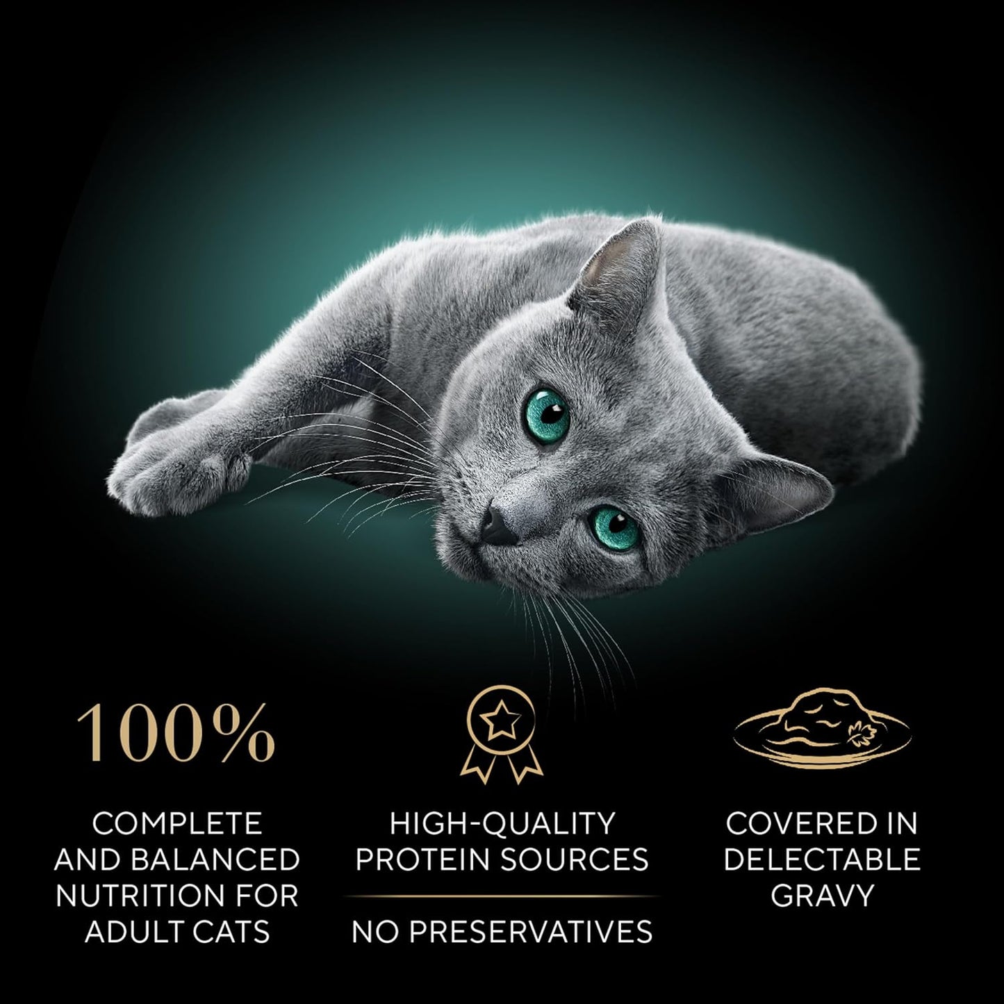Sheba Gravy Indulgence Adult Wet Cat Food Beef Entree and Chicken Entree in Extra Gravy Variety Pack, 2.6 oz. Twin-Pack Trays (12 Count, 24 Servings) (Pack of 2)