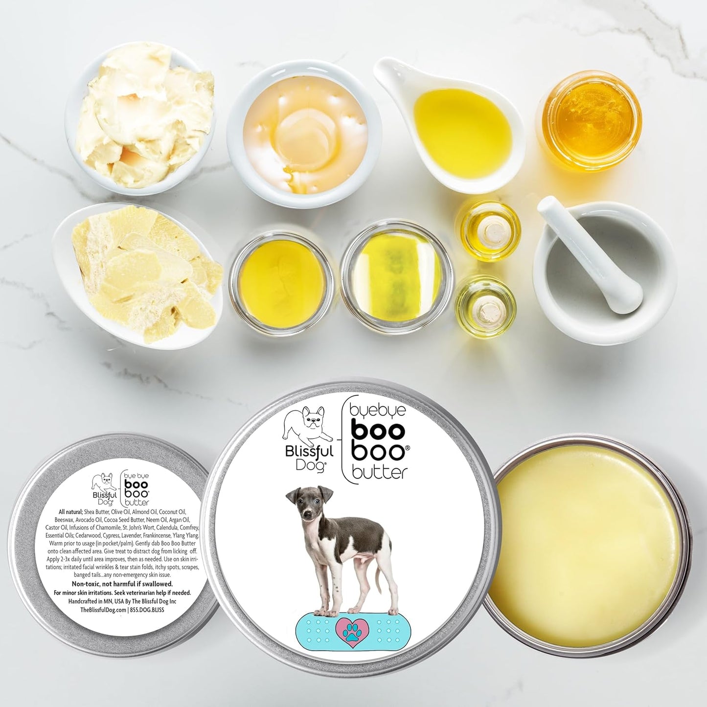 The Blissful Dog Italian Greyhound Boo Boo Butter, 4-Ounce