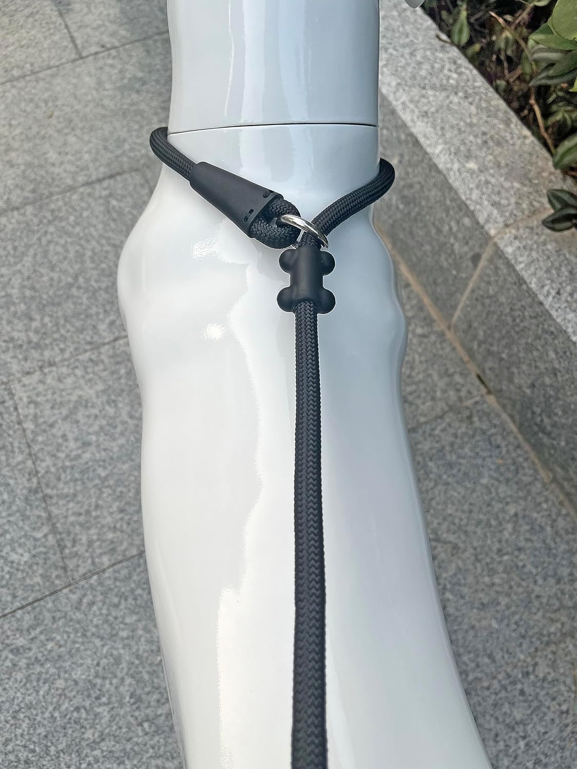 Slip Lead Dog Leash，Strong Nylon Rope Leash and Padded Handle,No Pull Outdoor Walking Training Lead for Small Medium Large Dogs(Black, 1/2"×4ft)