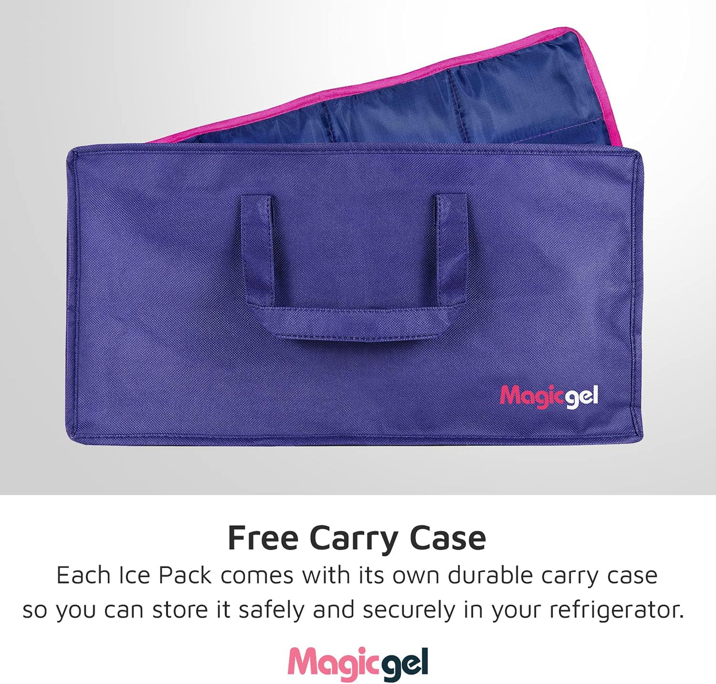 Magic Gel Horse Ice Pack with Carry Case - Twin Ice Boots | Cooling Horse Leg Wraps for Hock, Ankle, Knee, Legs, Boots, and Hooves | Horse Tack, Horse Supplies & Horse Gift Ideas for Horse Lovers