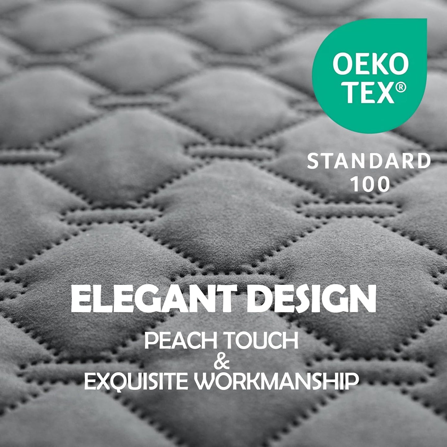 gogobunny 100% Double-Sided Waterproof Dog Bed Cover Pet Blanket Sofa Couch Furniture Protector for Puppy Large Dog Cat, Reversible (82x82 Inch (Pack of 1), Dark Grey/Light Grey)