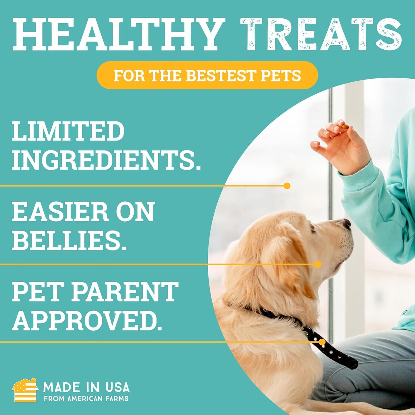 etta says! Training Treats - All Natural Peanut Butter Soft Treats for Dogs - Made in The USA (16 Oz Pack of 1)