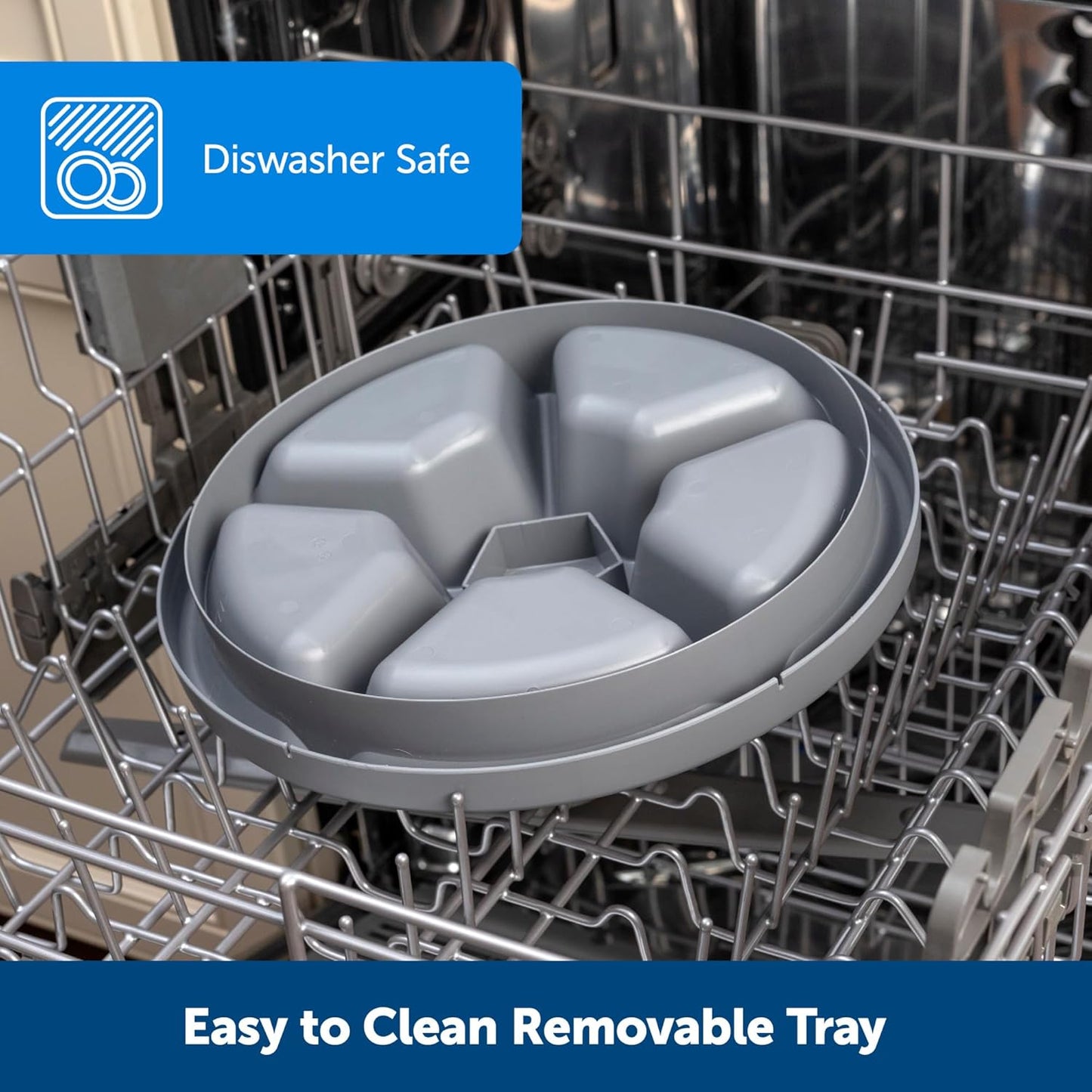 PetSafe Automatic Dog Feeder, 5 Meals, 40 oz Capacity, Plastic, for Dry Food, Multiple Pets