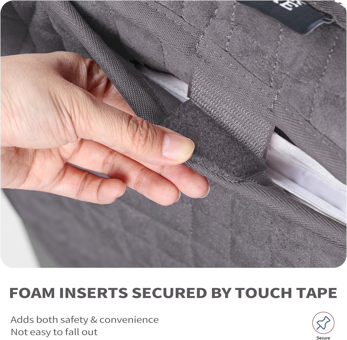 Tackmore Western Saddle Pad Adjustable with Side Pockets and Foam Inserts Shock-Absorbing Riding Pad