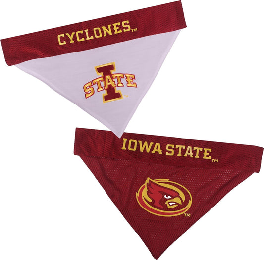 Pets First Collegiate Pet Accessories, Reversible Bandana, Iowa State Cyclones, Small/Medium