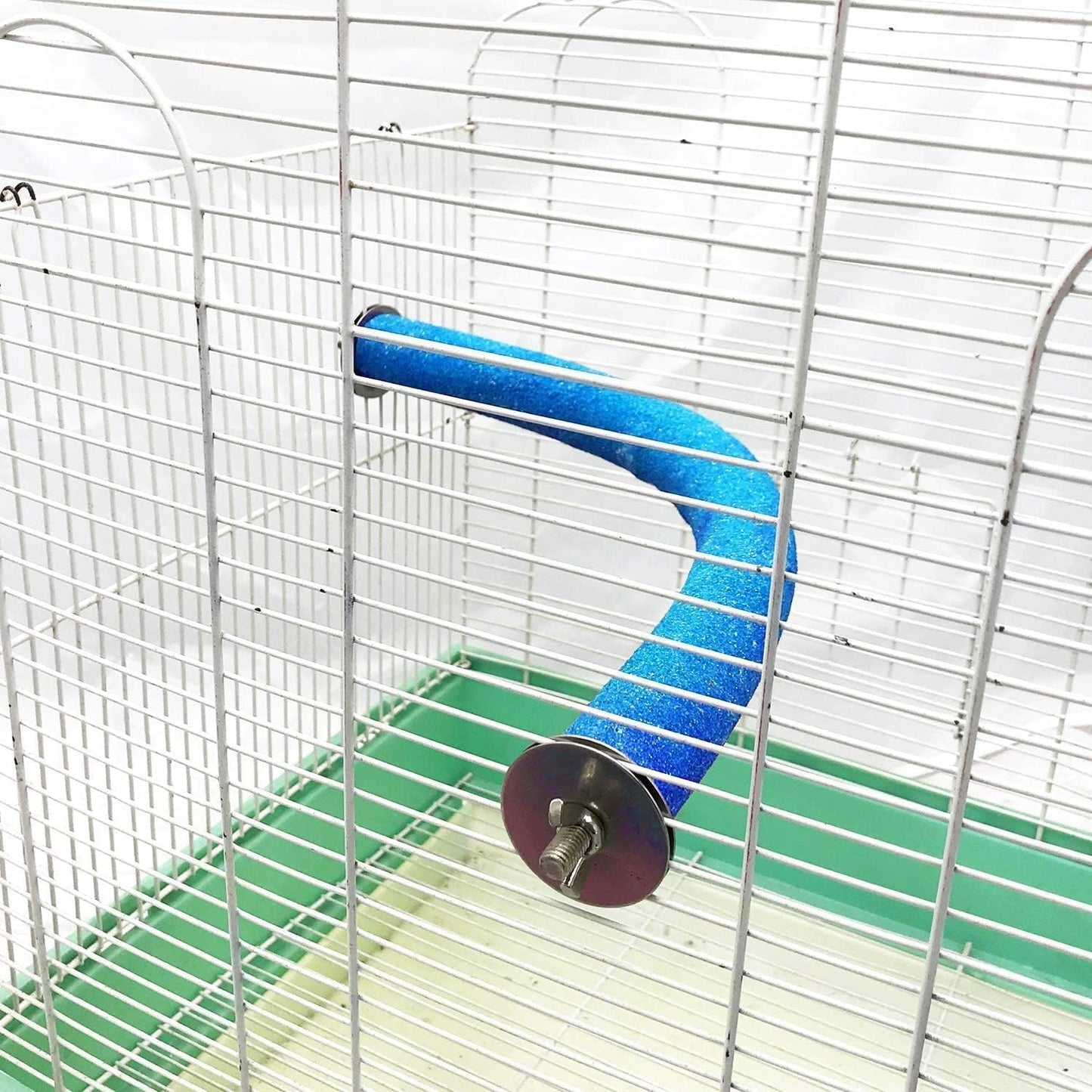 Litewoo 3 PCS Bird Perch Stand Toys Set Wooden Parrot Stand Platform Grinding Paw Trim Beak Nail Stick Cage Accessories Exercise Toys for Small and Medium Birds Parakeet Budgie Cockatiel Cockatoo