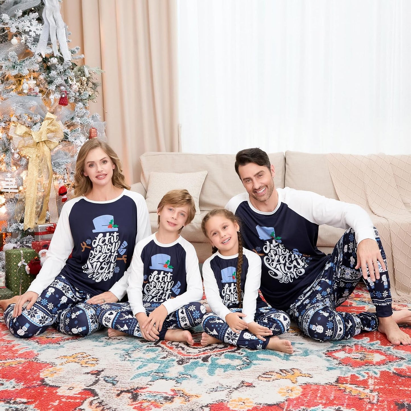 Matching Family Christmas Pajamas Set - Xmas Sleepwear PJs