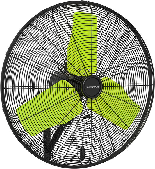 24 Inch 9500 CFM Waterproof Wall Fan Pro Series - Outdoor High Velocity Wall Mount Fan with Enclosed Motor for Residential, Warehouse, Patio, Shop, Garage, Barn UL Safety Listed