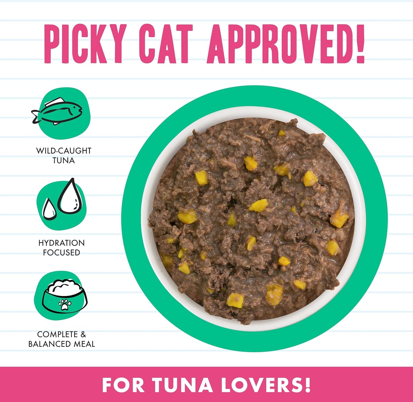 Weruva BFF Minced Natural Wet Cat Food, Tuna and Pumpkin Valentine in Gravy, 10oz Can, Pack of 12