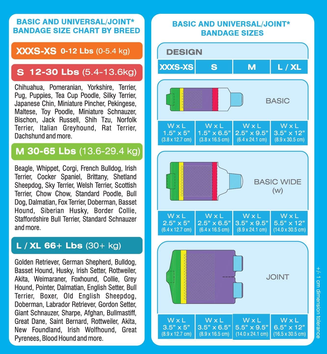 Basic Leg Bandages for Dogs, Cats, Pets -First- aid Non Adhesive Fur Friendly, Soft Stretch Wound Care, hot Spots, Fungus, Adjustable Fastening Strap Value Pack (LG/XL 20-Pack)