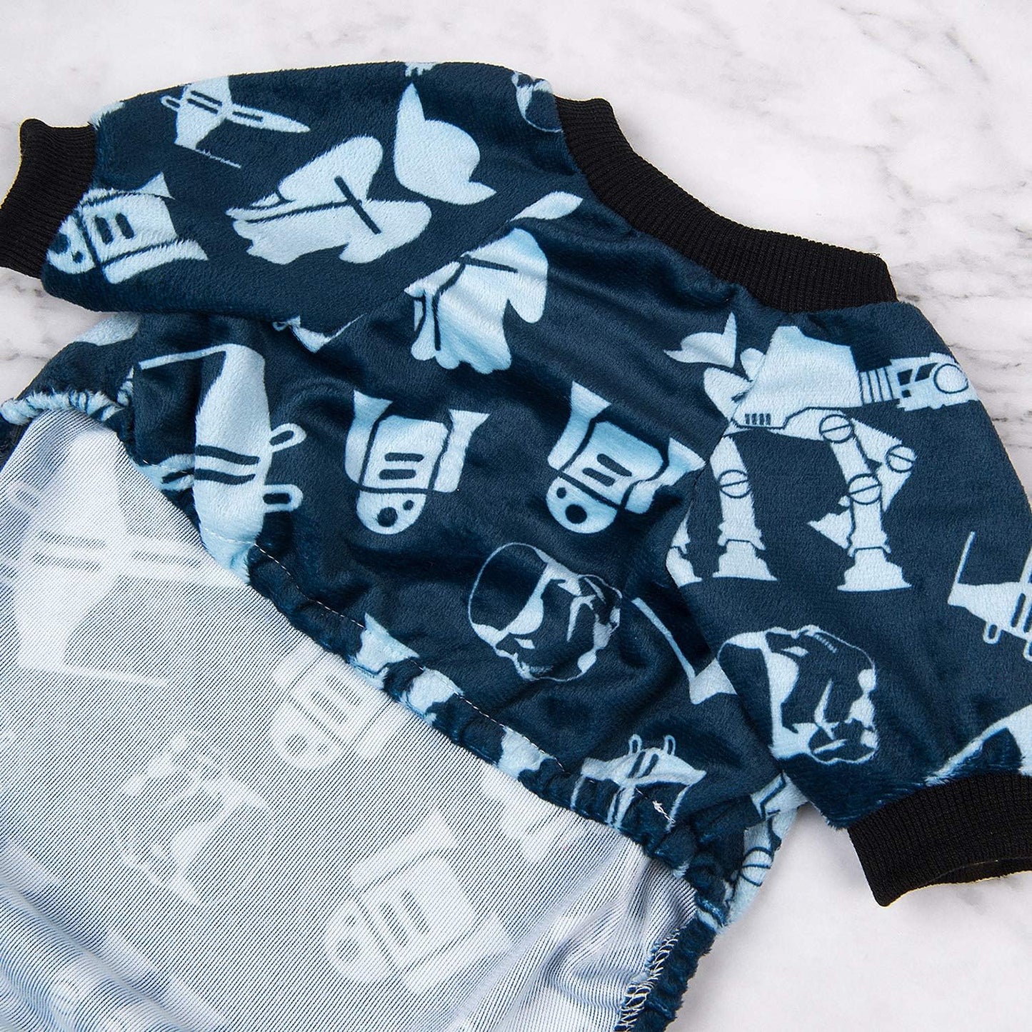 CuteBone Small Dogs Outfit Soft Puppy Onesies Pjs Dog Pajamas Pet Coat Cat Apparel Comfy Doggie Jumpsuit Bodysuit for All Seasons P47M