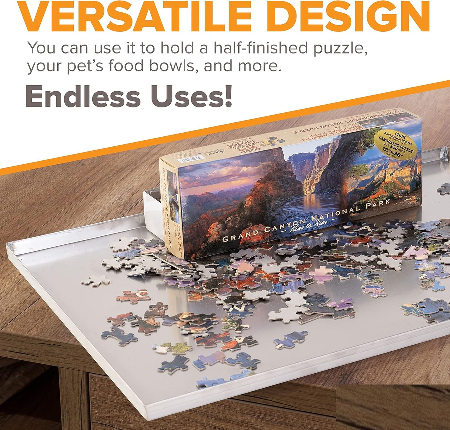 34.5" x 23.5" Metal Replacement Dog Crate Pan Chew Proof Crack Proof Pet Kennel Tray Central Dog Training Crate Pan Pet Supplies, Galvanized, 1" H