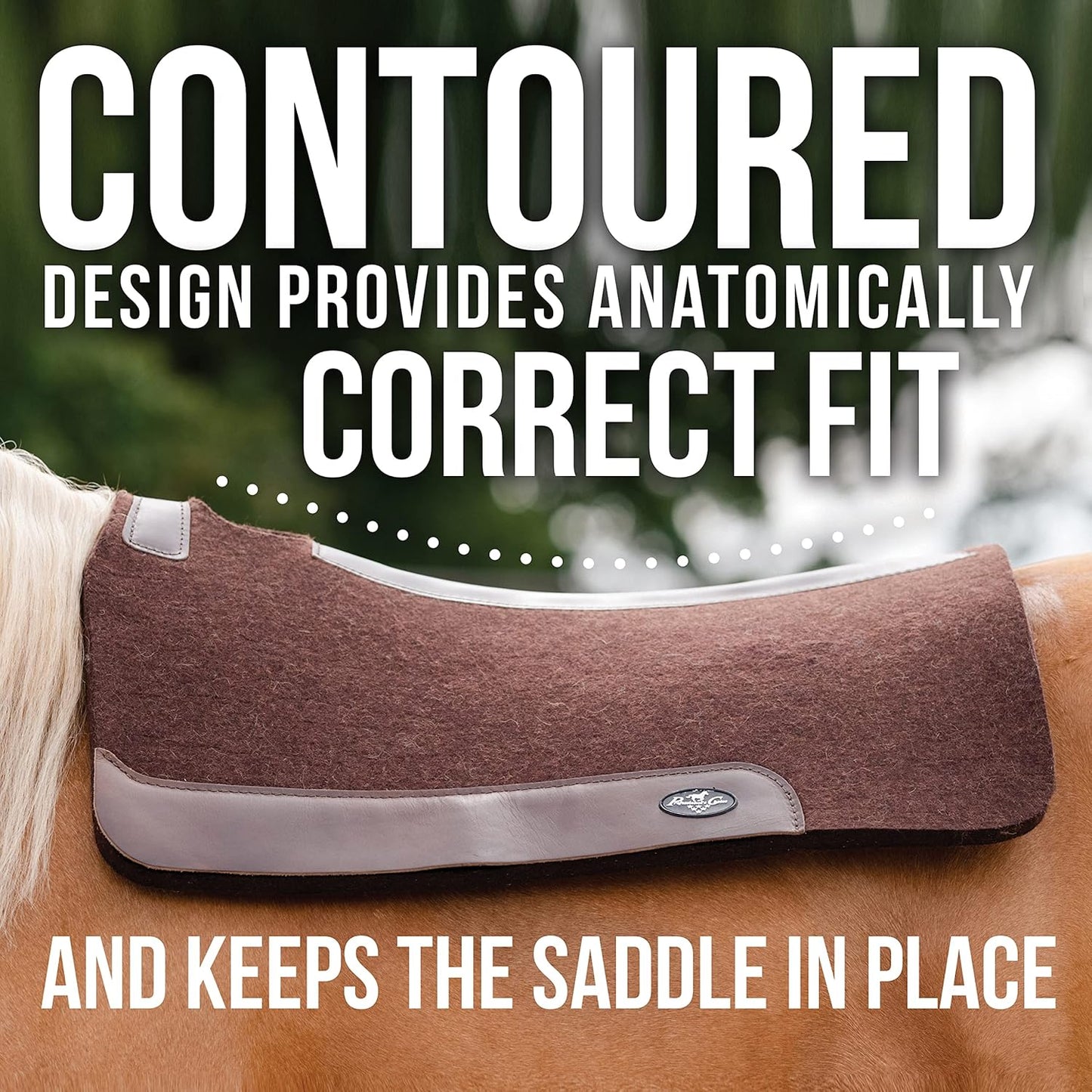 Professional's Choice 100% Steam-Pressed Wool Felt Saddle pad