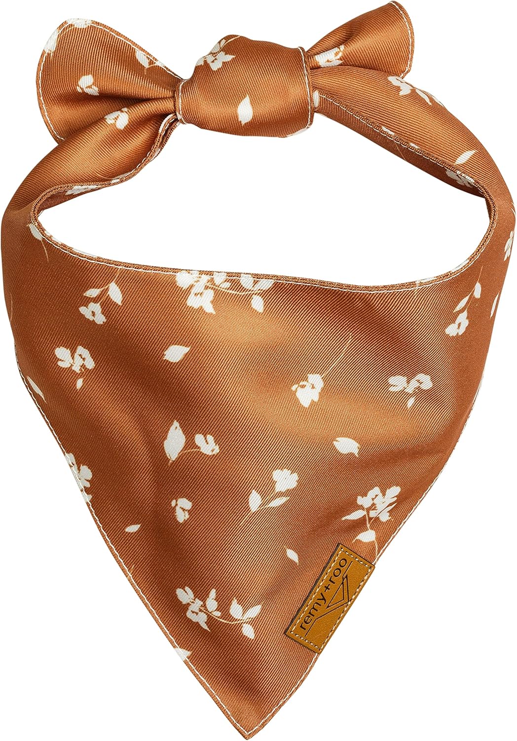 Remy+Roo Small Spring Dog Bandanas - 4 Pack Emily Set | Premium Durable Adjustable Polyester Fabric Dog Scarfs | Patented Shape Girl Dog Bandana, Trendy Patterns, Floral Dog Bandana