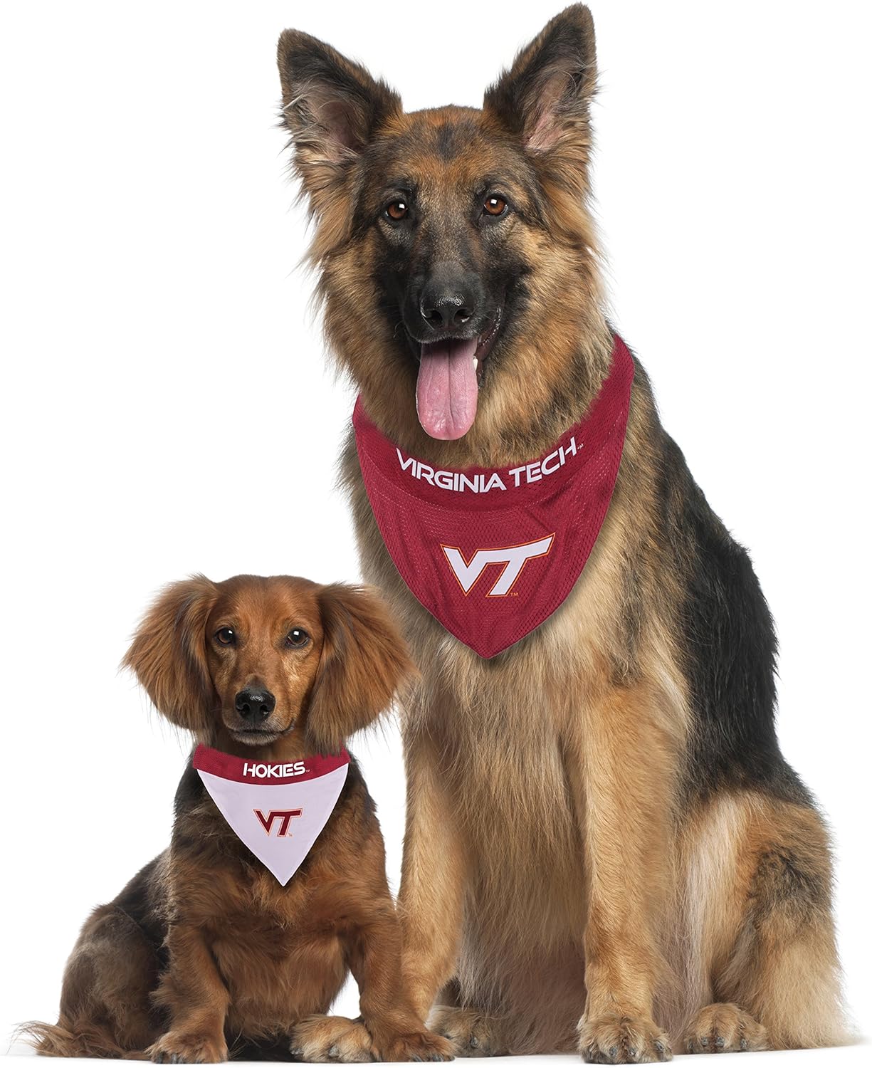 Pets First Collegiate Pet Accessories, Reversible Bandana, Virginia Tech Hokies, Small/Medium