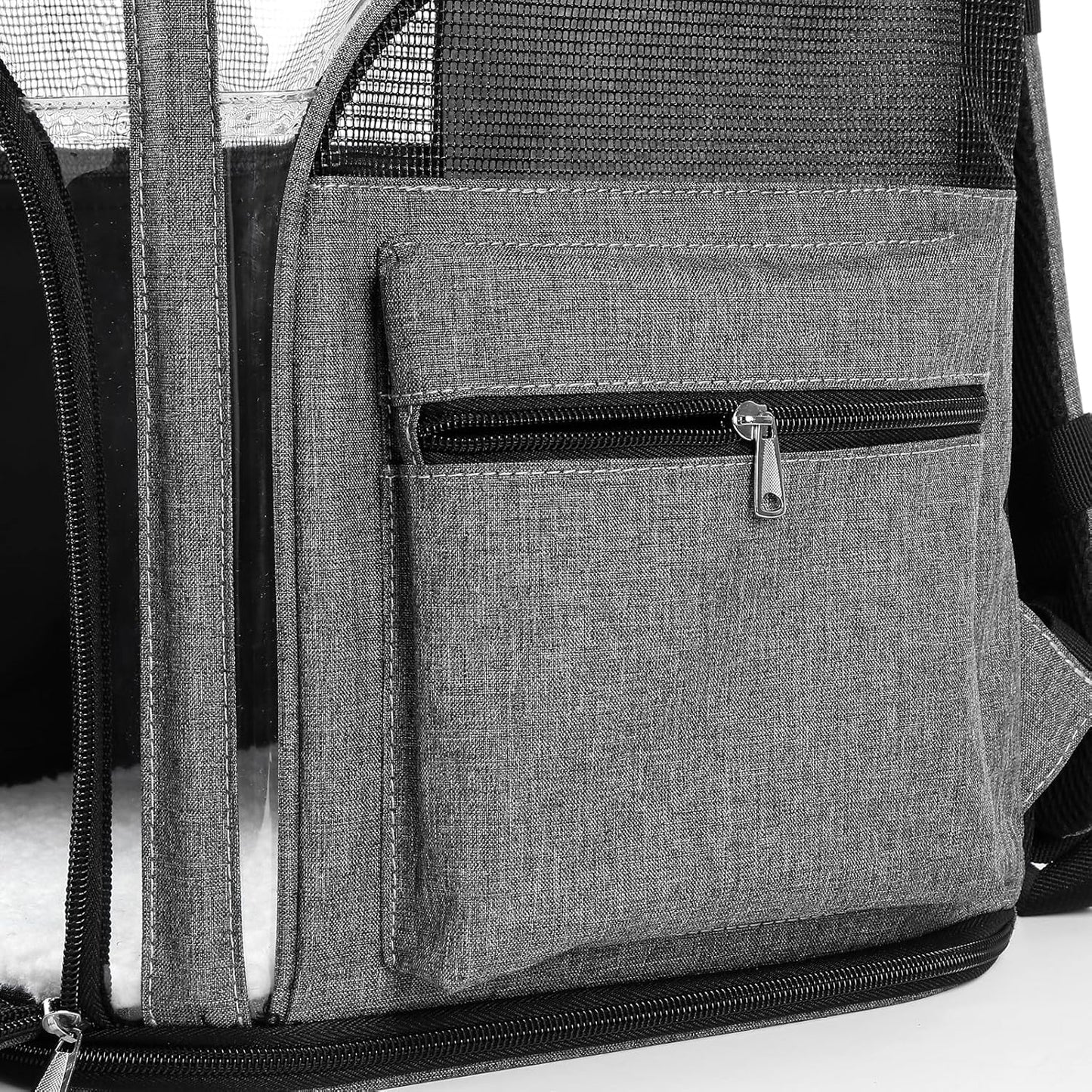 Cat Carriers Dog Carrier Pet for Small Medium Cats Dogs Puppies up to 25 Lbs, TSA Airline Approved Soft Sided, Collapsible Travel Puppy - Black Grey (M: 13" LX11.4 WX17.3 H, Pink)