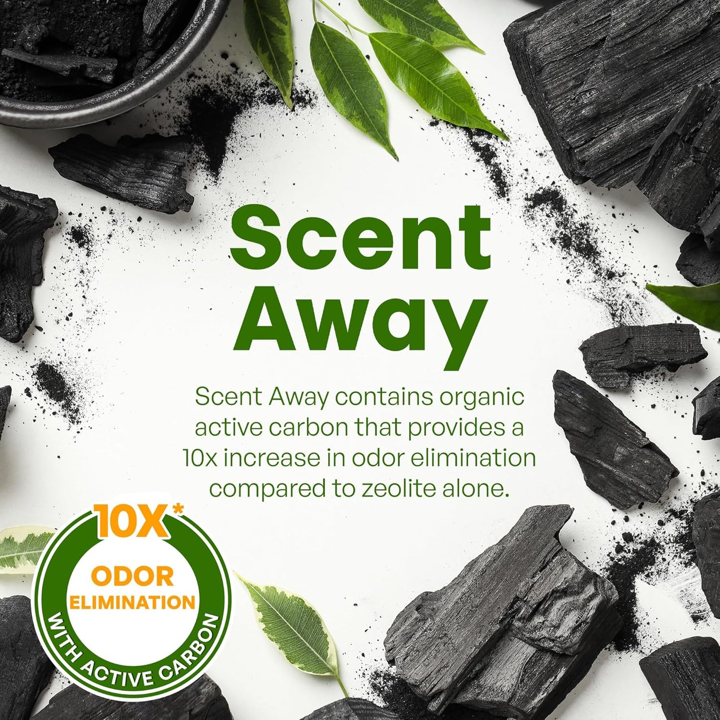 Cat Litter Deodorizer | Litter Box Odor Eliminator | Fragrance-Free with Active Carbon | Eliminates Cat Odors and Smells to Keep Your Home Fresh and Clean (25 LBs)