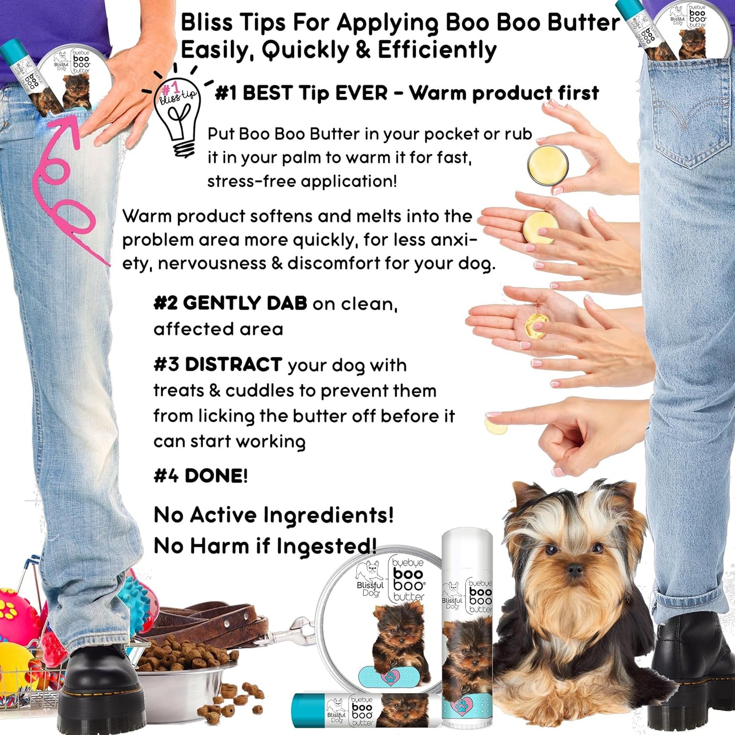 The Blissful Dog 8 oz TIN Yorkshire Terrier Booboo Butter