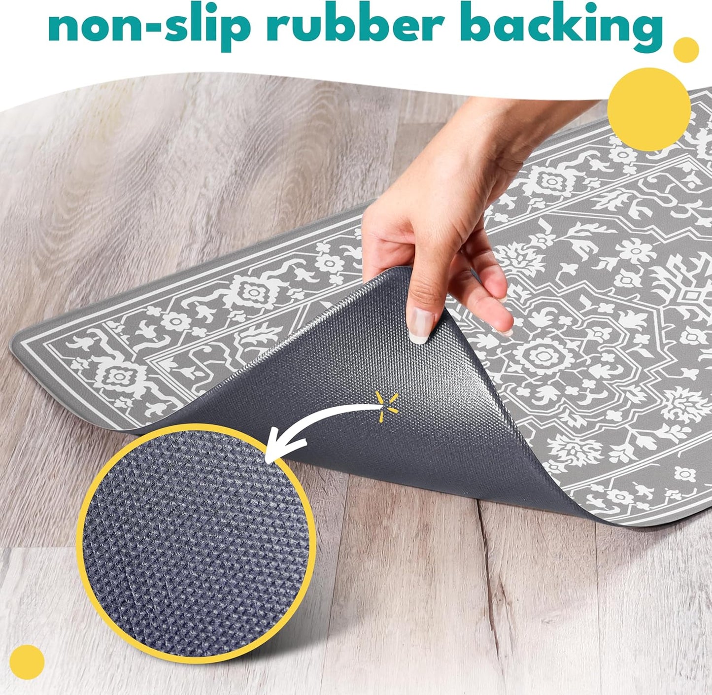 NALALAS Large Dog Mat for Food and Water, Cat Feeding Mat | Large Waterproof Dog Bowl Mat | Non-Slip Pet Food Mat for Floors | Pet Mats for Food and Water | Easy to Clean