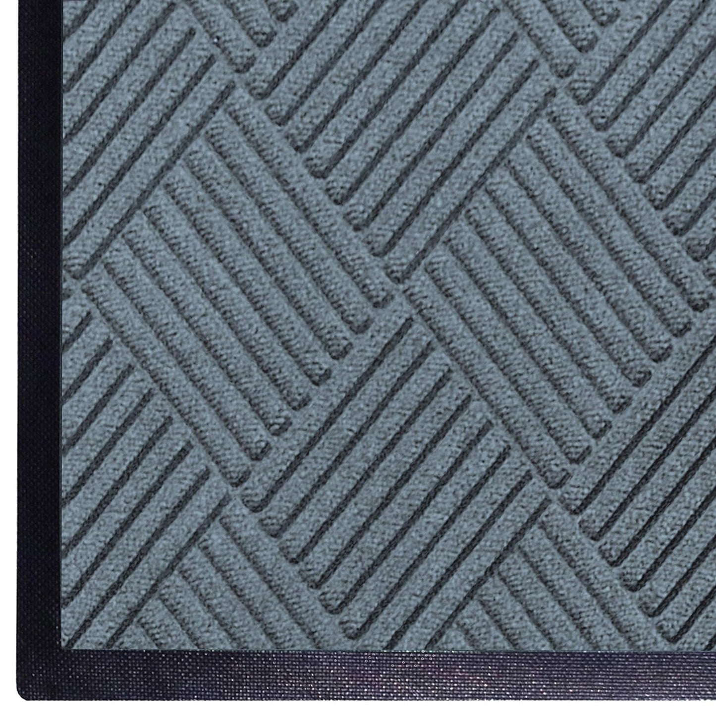 M+A Matting WaterHog Diamond | Commercial-Grade Entrance Mat with Rubber Border – Indoor/Outdoor, Quick Drying, Stain Resistant Door Mat (Bluestone, 3' x 5')
