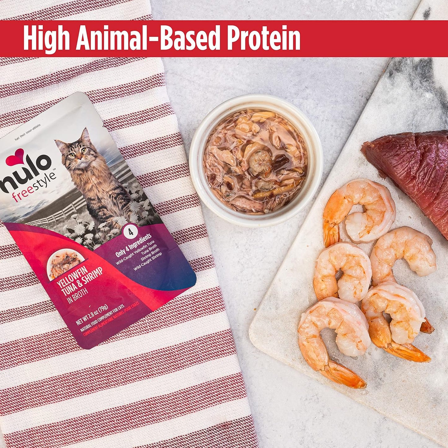 Nulo Freestyle Cat & Kitten Wet Cat Food Pouch, Premium All Natural Grain-Free Soft Cat Food Topper with Amino Acids for Heart Health and High Animal-Based Protein